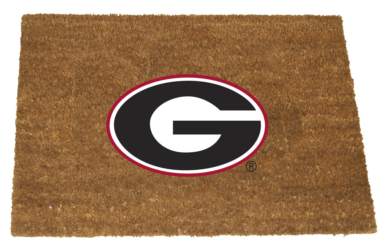 The Memory Company NCAA Georgia Bulldogs Logo Rectangular Coir Door Mat 29.5" x 19.5"